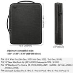 Borsa portatile Laotop Borsa a tracolla multifunzionale impermeabile, 13.3-14 Inch