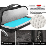 Borsa portatile Laotop Borsa a tracolla multifunzionale impermeabile, 13.3-14 Inch