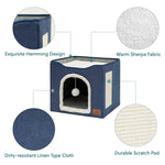 Sgabello per animali domestici Cuccia per animali domestici Sgabello pieghevole per interni Cuccia per cani, 41 x 41 x 35cm