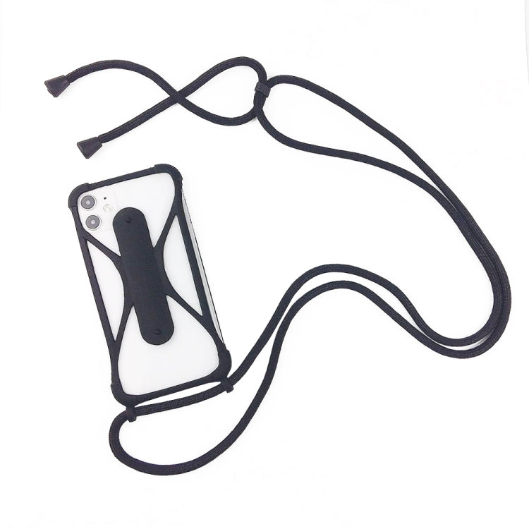 Custodia per cinturino in cordino in silicone per telefono cellulare universale con tracolla staccabile
