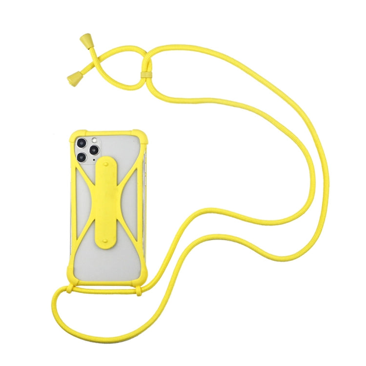 Custodia per cinturino in cordino in silicone per telefono cellulare universale con tracolla staccabile