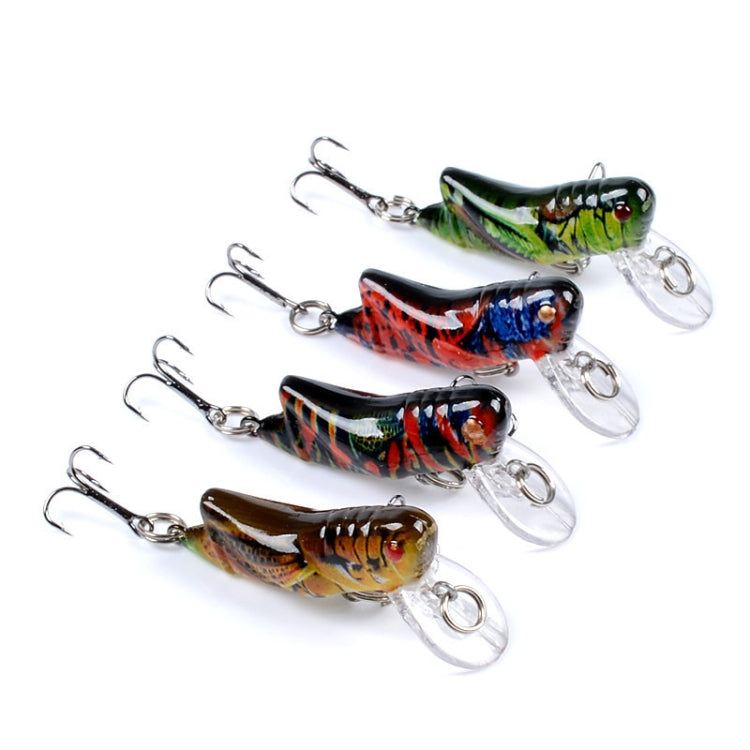 5 PZ LB119 Insect Grasshopper Bionic Bait Esca rigida in plastica verniciata, LB119 1, LB119 2, LB119 3, LB119 4