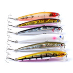 5 PCS M0205 9,6 cm / 9,8 g Minnow Bionic Fake Bait Esca rigida galleggiante in plastica, M0205 1, M0205 2, M0205 3, M0205 4, M0205 5, M0205 6