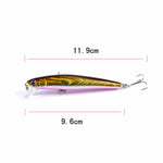 5 PCS M0205 9,6 cm / 9,8 g Minnow Bionic Fake Bait Esca rigida galleggiante in plastica, M0205 1, M0205 2, M0205 3, M0205 4, M0205 5, M0205 6