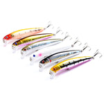5 PCS M0205 9,6 cm / 9,8 g Minnow Bionic Fake Bait Esca rigida galleggiante in plastica, M0205 1, M0205 2, M0205 3, M0205 4, M0205 5, M0205 6