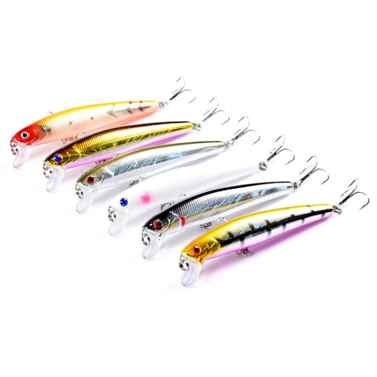 5 PCS M0205 9,6 cm / 9,8 g Minnow Bionic Fake Bait Esca rigida galleggiante in plastica, M0205 1, M0205 2, M0205 3, M0205 4, M0205 5, M0205 6
