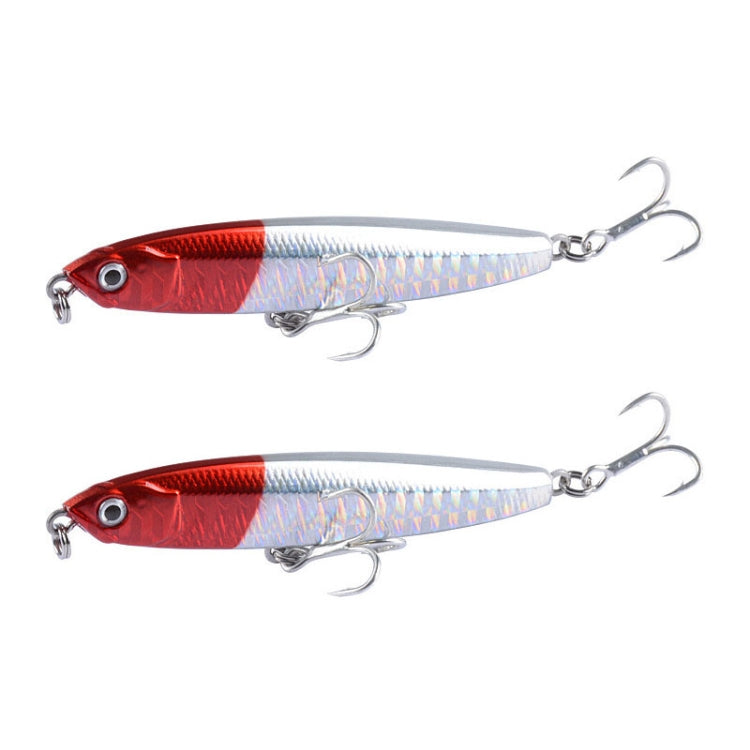 2 PCS CH79 Esca dura Long Casting Matita affondante Esca falsa, specifica:, 8cm 10g, 8cm 14g, 10.4cm 18g