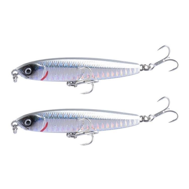 2 PCS CH79 Esca dura Long Casting Matita affondante Esca falsa, specifica:, 8cm 10g, 8cm 14g, 10.4cm 18g