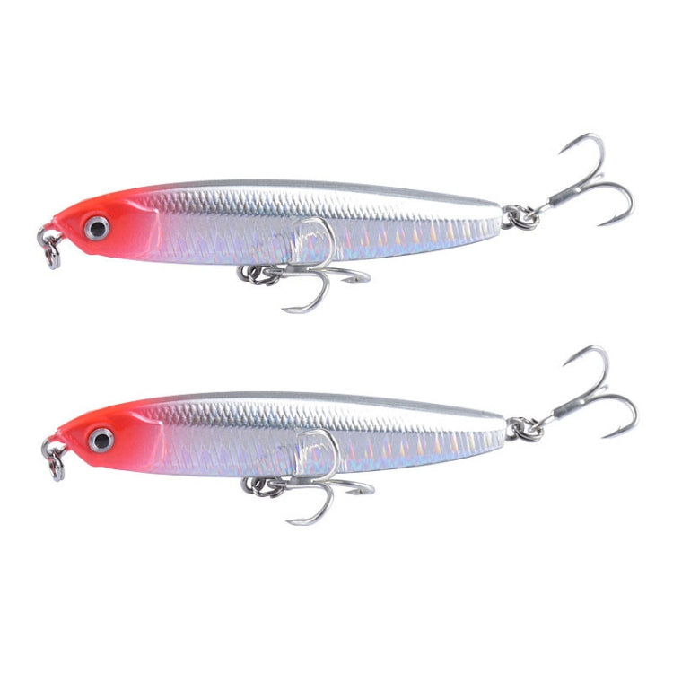 2 PCS CH79 Esca dura Long Casting Matita affondante Esca falsa, specifica:, 8cm 10g, 8cm 14g, 10.4cm 18g