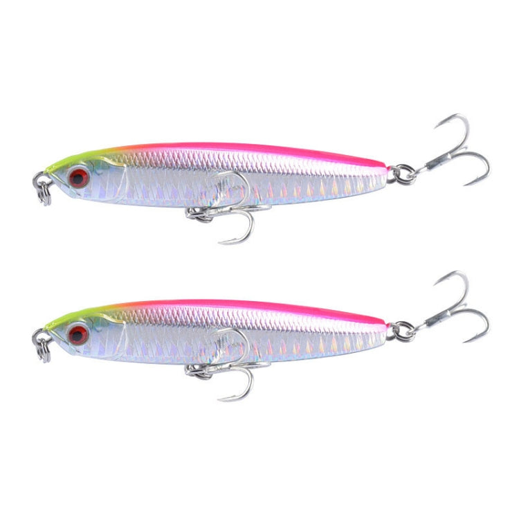 2 PCS CH79 Esca dura Long Casting Matita affondante Esca falsa, specifica:, 8cm 10g, 8cm 14g, 10.4cm 18g
