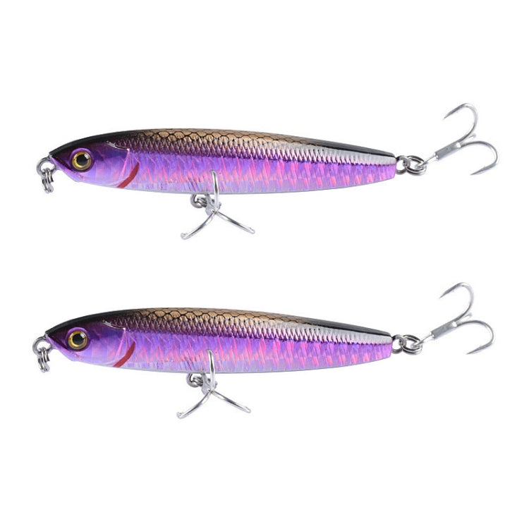 2 PCS CH79 Esca dura Long Casting Matita affondante Esca falsa, specifica:, 8cm 10g, 8cm 14g, 10.4cm 18g