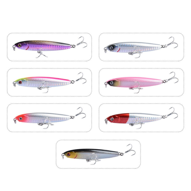 2 PCS CH79 Esca dura Long Casting Matita affondante Esca falsa, specifica:, 8cm 10g, 8cm 14g, 10.4cm 18g