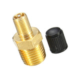 Ugelli filettati Valvola di riempimento del serbatoio del carburante in ottone nichelato massiccio per compressore d'aria, 5PCS 1/4 NPT, 5PCS 1/8 NPT, 5PCS M10