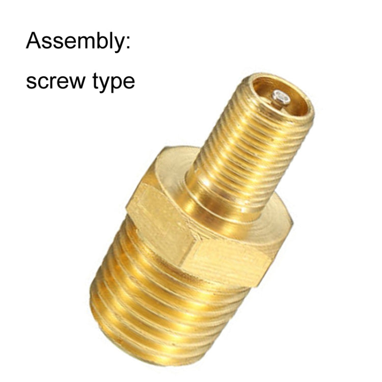 Ugelli filettati Valvola di riempimento del serbatoio del carburante in ottone nichelato massiccio per compressore d'aria, 5PCS 1/4 NPT, 5PCS 1/8 NPT, 5PCS M10