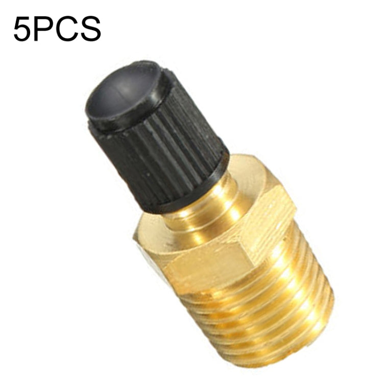 Ugelli filettati Valvola di riempimento del serbatoio del carburante in ottone nichelato massiccio per compressore d'aria, 5PCS 1/4 NPT, 5PCS 1/8 NPT, 5PCS M10