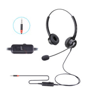 VT200D Cuffia telefonica con doppio orecchio Cuffia per operatore con microfono, specifiche:, PC Double Plug, Crystal Head, Crystal Head with Tuning, PC Double Plug with Tuning, 3.5mm Single Plug with Tuning, USB Head with Tuning, Type-C With Answer Key
