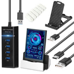 IPS da 3,5 pollici Visualizza tutto lo schermo della morsa del telaio USB del monitor del computer, Set 1 (Black), Set 1 (White), Set 2 (Black), Set 2 (White), Set 3 (Black), Set 3 (White)