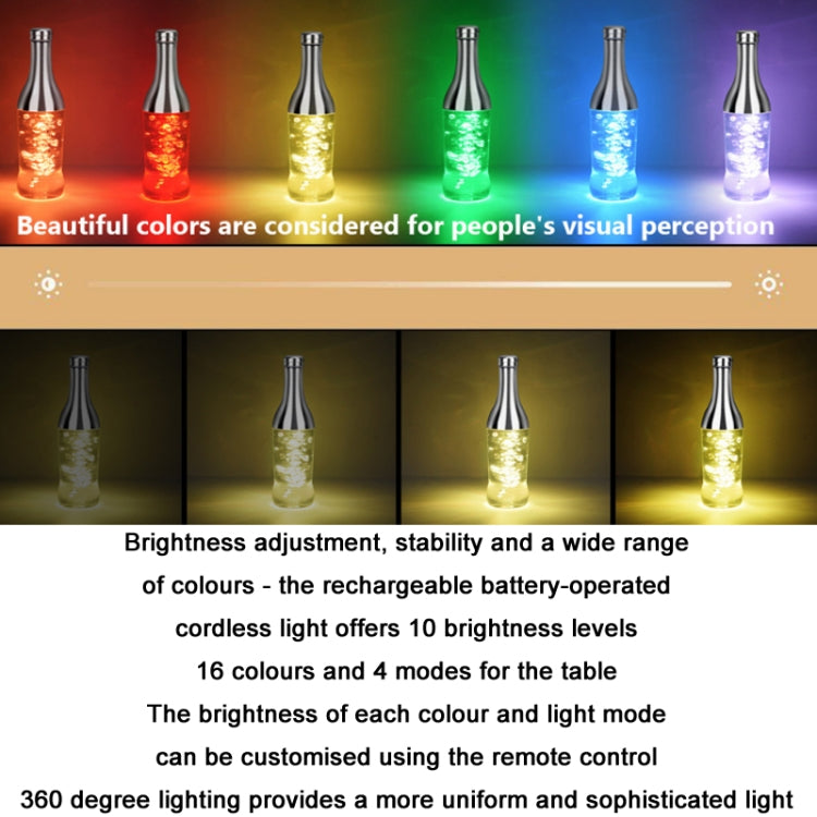 3W LED bottiglia di vino luce abbagliante luce notturna luce notturna decorativa