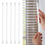5 PZ Tende Acrilico Asta Trasparente Sposta Asta Leggera Con Manico A Gancio, Dimensioni:, 12 Inch Acrylic Transparent Rod, 17 Inch Acrylic Transparent Rod, 24 Inch Acrylic Transparent Rod