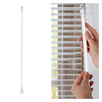5 PZ Tende Acrilico Asta Trasparente Sposta Asta Leggera Con Manico A Gancio, Dimensioni:, 12 Inch Acrylic Transparent Rod, 17 Inch Acrylic Transparent Rod, 24 Inch Acrylic Transparent Rod