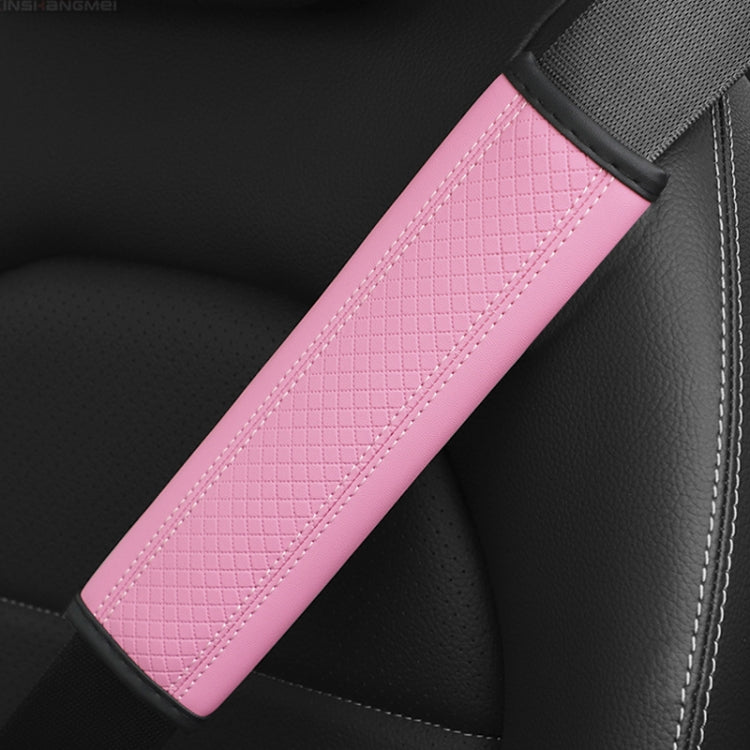 Protezione della copertura della spalla della cintura di sicurezza per auto goffrata in pelle in fibra, 6.5X23cm