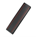 Protezione della copertura della spalla della cintura di sicurezza per auto goffrata in pelle in fibra, 6.5X23cm