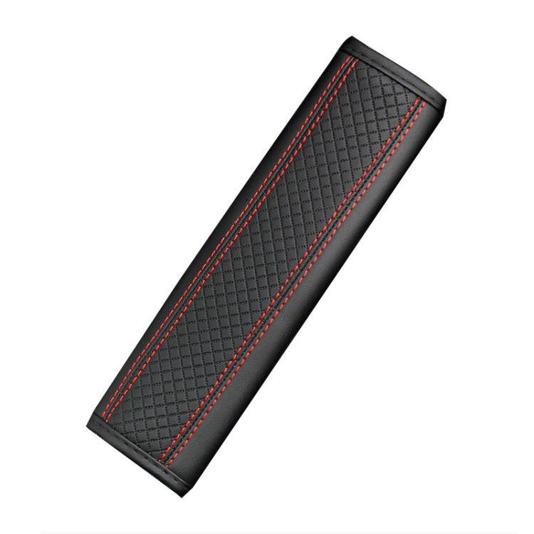 Protezione della copertura della spalla della cintura di sicurezza per auto goffrata in pelle in fibra, 6.5X23cm