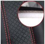 Protezione della copertura della spalla della cintura di sicurezza per auto goffrata in pelle in fibra, 6.5X23cm