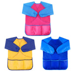 6 pezzi / set bambini che dipingono coperture impermeabili antimacchia all'indietro, Painting Clothing/M