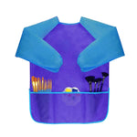 6 pezzi / set bambini che dipingono coperture impermeabili antimacchia all'indietro, Painting Clothing/M