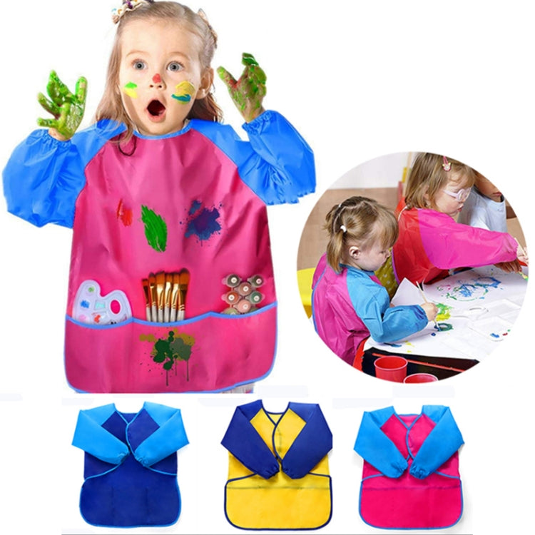 6 pezzi / set bambini che dipingono coperture impermeabili antimacchia all'indietro, Painting Clothing/M