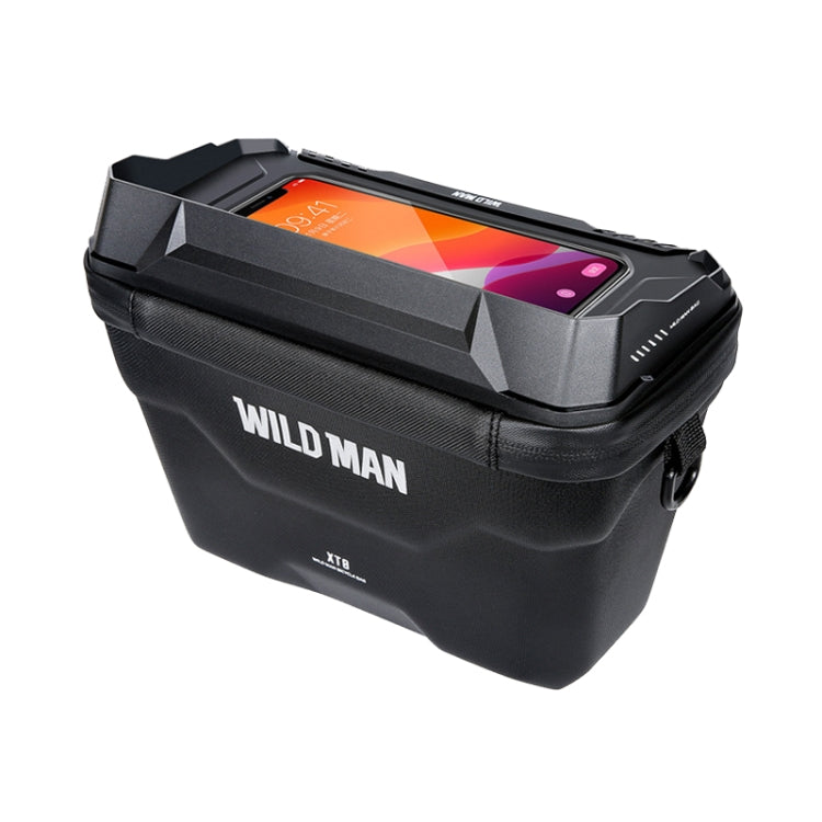 WILD MAN XT8 3L Bicycle EVA Hard Shell Touch Screen Borsa per la testa impermeabile, XT8