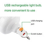 Lampadina LED ricaricabile USB IP67 30-300W