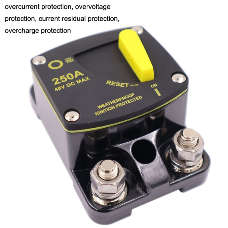 Interruttore del supporto dell'assicurazione per il ripristino dell'audio dello yacht per camper CB6, 50A, 60A, 80A, 100A, 150A, 200A, 250A, 300A