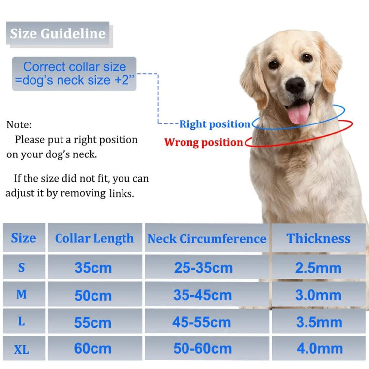 Collare per cani con stimolazione da addestramento staccabile in pasta di nastro di stoffa, M 2.5mm x 35cm, L 3.0mm x 50cm, XL 3.5mm x 55cm, XXL 4.0mm x 60cm