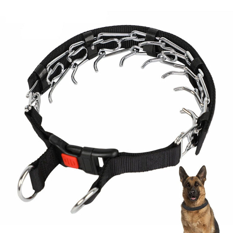 Collare per cani con stimolazione da addestramento staccabile in pasta di nastro di stoffa, M 2.5mm x 35cm, L 3.0mm x 50cm, XL 3.5mm x 55cm, XXL 4.0mm x 60cm