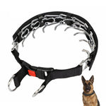 Collare per cani con stimolazione da addestramento staccabile in pasta di nastro di stoffa, M 2.5mm x 35cm, L 3.0mm x 50cm, XL 3.5mm x 55cm, XXL 4.0mm x 60cm
