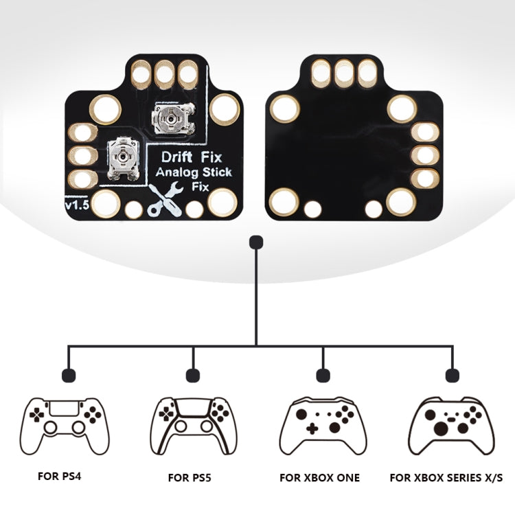 2 PCS Controller Analog Thumb Stick Drift Fix Mod per PS5 / PS4 / Xbox One, Drift Fix Mod (Black), Drift Fix Mod (Orange)