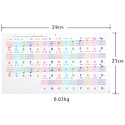5PCS Adesivi colorati per tastiera per pianoforte per bambini Accessori per strumenti musicali, QT-005, QT-005-A, QT-0302