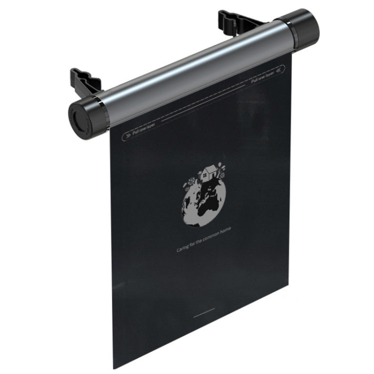 Organizer per la pulizia appeso pieghevole per sacco della spazzatura montato su auto, Titanium Grey, Piano Black