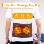 Cintura lombare riscaldante per massaggio con riscaldamento a luce rossa di ricarica USB, Lumbar Belt