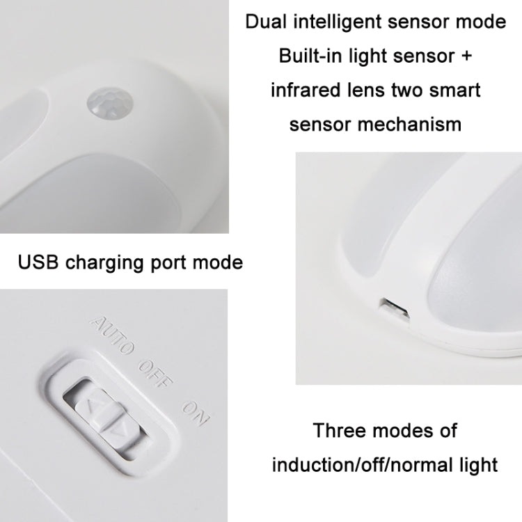 Luce LED ricaricabile tramite USB Firefly Smart Body Sensor, White Light