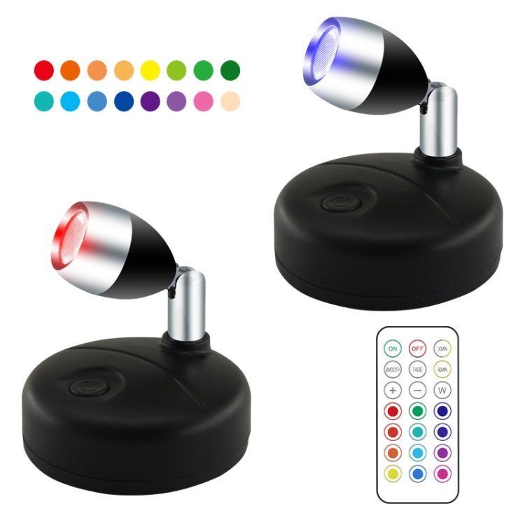 Faretto ambientale per armadietto di controllo remoto wireless RGB, C1556 Single Head 2 Lights, C1648 Single Head 2 Lights, C2755 Double Head 2 Lights, C2765 Double Head 2 Lights
