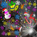 Proiettore per decorazioni natalizie con fiocco di neve a LED da 4 W con 16 motivi, EU Plug, US Plug, UK Plug, AU Plug, USB 5V