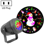 Proiettore per decorazioni natalizie con fiocco di neve a LED da 4 W con 16 motivi, EU Plug, US Plug, UK Plug, AU Plug, USB 5V