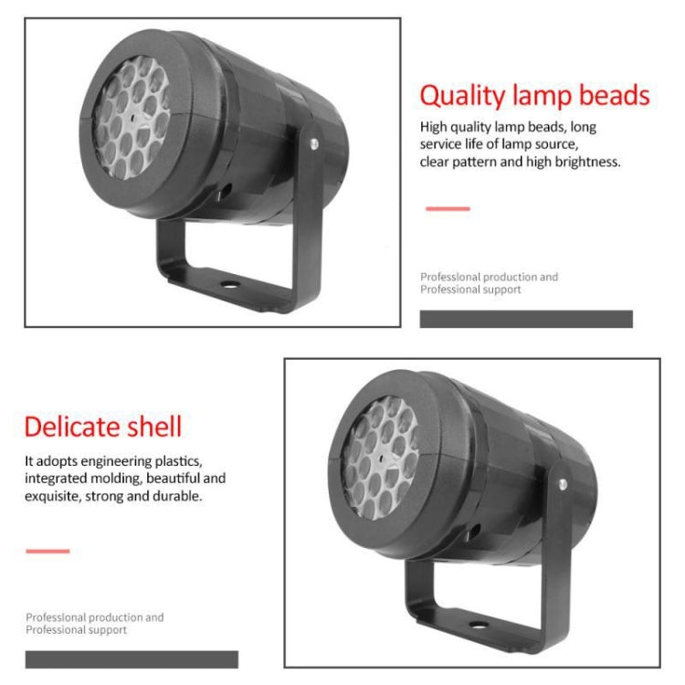 KD-1001 Luce girevole del proiettore del fiocco di neve della decorazione di Natale del LED, US Plug, EU Plug, UK Plug, AU Plug