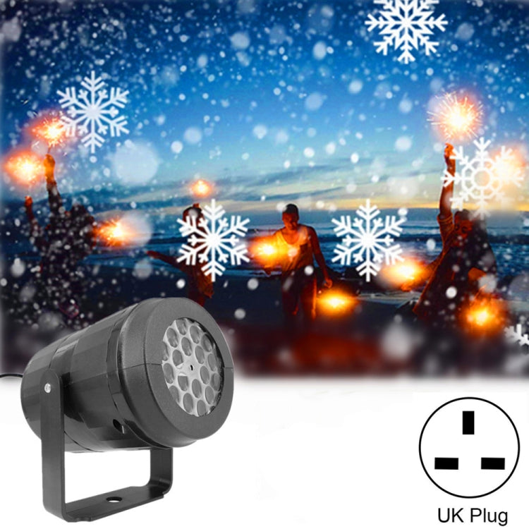 KD-1001 Luce girevole del proiettore del fiocco di neve della decorazione di Natale del LED, US Plug, EU Plug, UK Plug, AU Plug