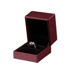 Borsa regalo per gioielli in pelle PU con pennello, Dark Blue Ring Box, Dark Blue Necklace Box, Royal Blue Handbag, Date Red Ring Box, Date Red Necklace Box, Wine Red Handbag