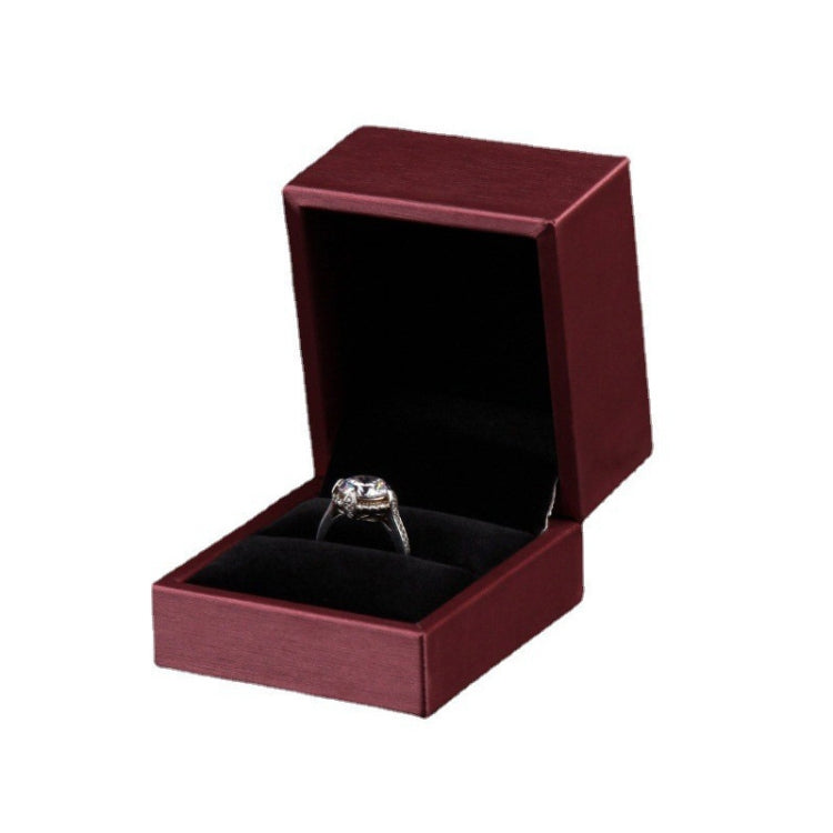 Borsa regalo per gioielli in pelle PU con pennello, Dark Blue Ring Box, Dark Blue Necklace Box, Royal Blue Handbag, Date Red Ring Box, Date Red Necklace Box, Wine Red Handbag