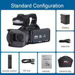 Videocamera digitale portatile 4K 64MP con zoom 18x